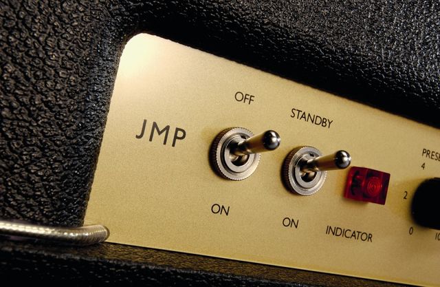 The Super Lead Reissue's Plexiglas control panel.